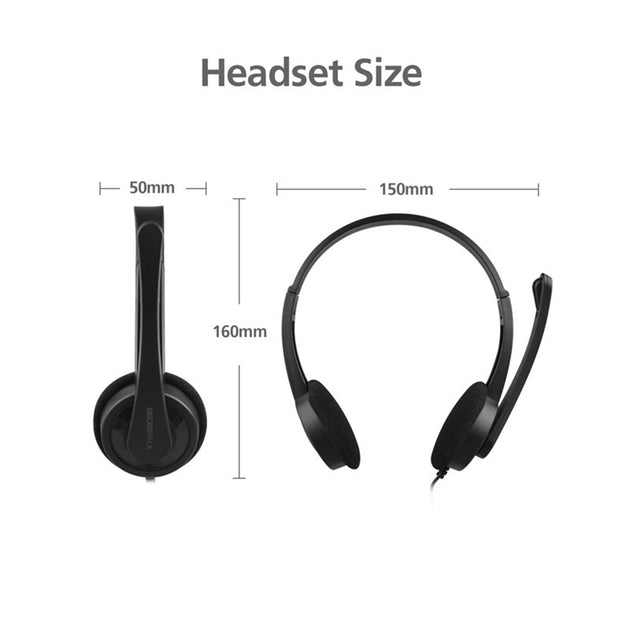 3.5mm Multi Device Stereo Headset Adjustable Headband Noiseless Volume Control - Shoppers Haven  - Electronics > Headphones and Earphones     