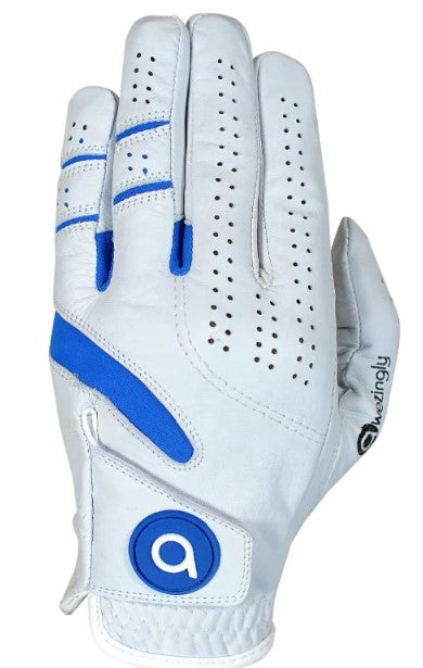 Awezingly Power Touch Cabretta Leather Golf Glove for Men - White (L) - Shoppers Haven  - Sports & Fitness > Golf     
