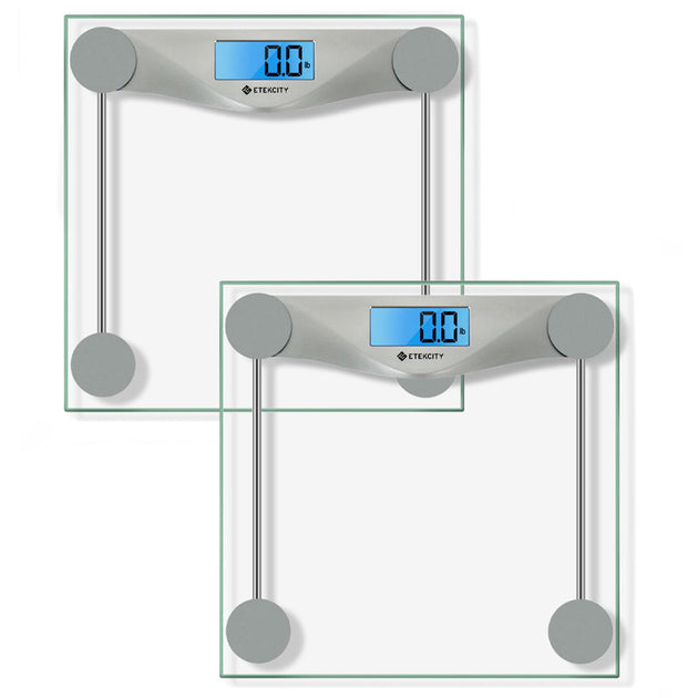 Etekcity Digital Body Weight Bathroom Scale - Silver - 2 Pack - Shoppers Haven  - Home & Garden > Scales     