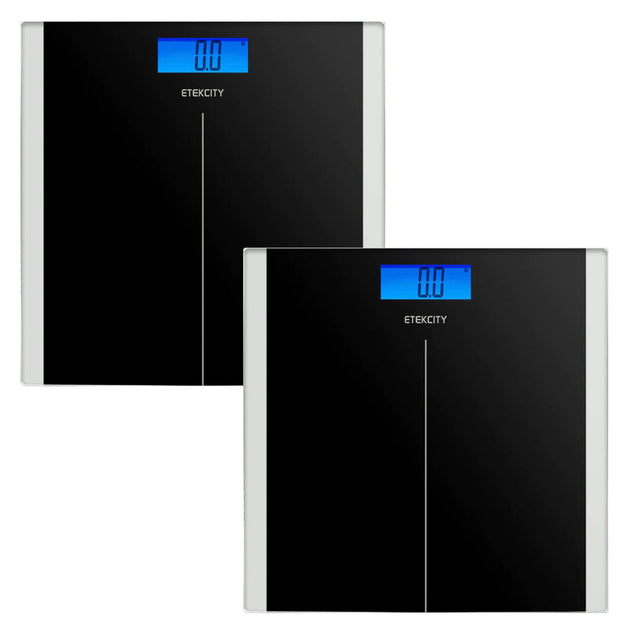 Etekcity Digital Body Weight Bathroom Scale - Black - 2 Pack - Shoppers Haven  - Home & Garden > Scales     