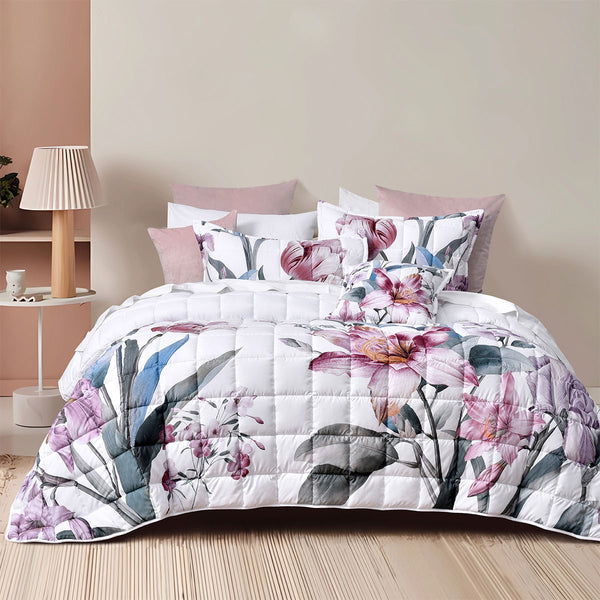 Bianca Carmela White Polyester Bedspread Set King - Shoppers Haven  - Home & Garden > Bedding     