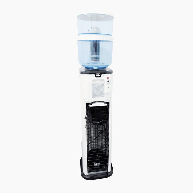 Luxurious Black and White Free Standing Hot and Cold Water Dispenser with Filter Bottle - LG Compressor - Shoppers Haven  - Appliances > Appliances Others     