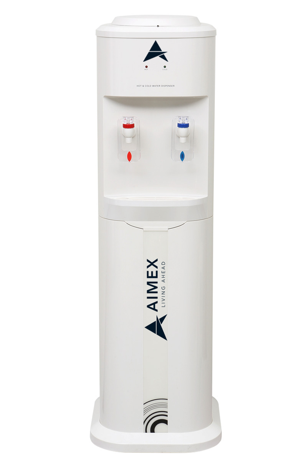 Luxurious White Hot and Cold Free Standing Water Cooler - LG Compressor - Shoppers Haven  - Appliances > Appliances Others     