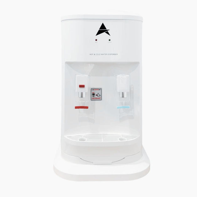 Luxurious White Hot and Cold Benchtop Water Cooler - LG Compressor - Shoppers Haven  - Appliances > Appliances Others     