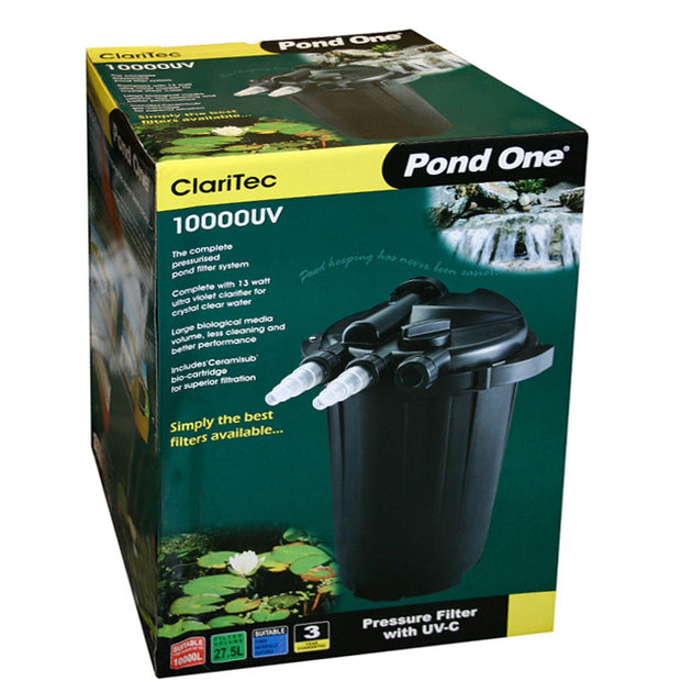 Pond One Claritec 10000UV Pressure Filter - Shoppers Haven  - Pet Care > Aquarium     