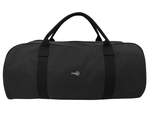 FIB Barrell Duffle Bag Travel Cotton Canvas Sports Luggage - Black - Shoppers Haven  - Gift & Novelty > Bags     