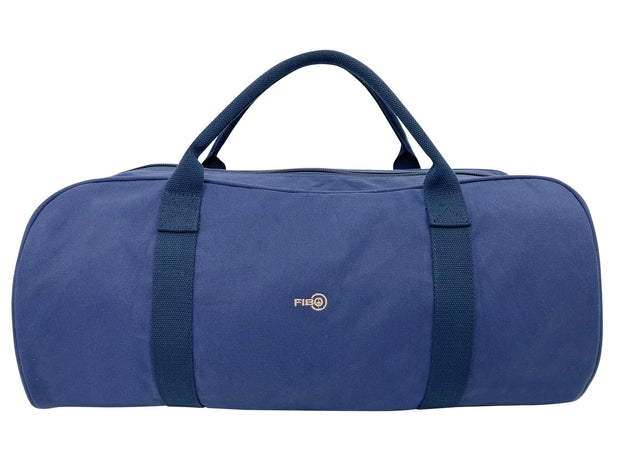 FIB Barrell Duffle Bag Travel Cotton Canvas Sports Luggage - Blue - Shoppers Haven  - Gift & Novelty > Bags     