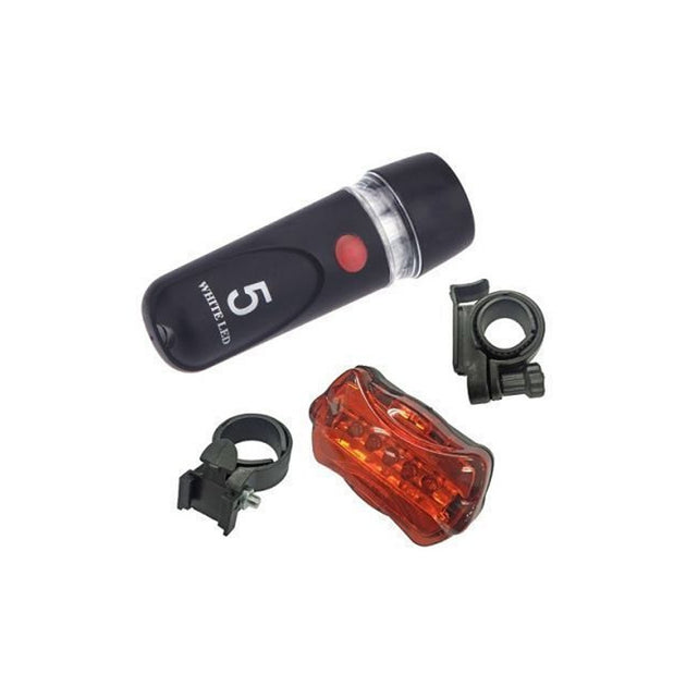 LED BIKE LIGHT SET Bicycle Front Rear Flashlight Torch Headlight Cycling - Shoppers Haven  - Sports & Fitness > Bikes & Accessories     